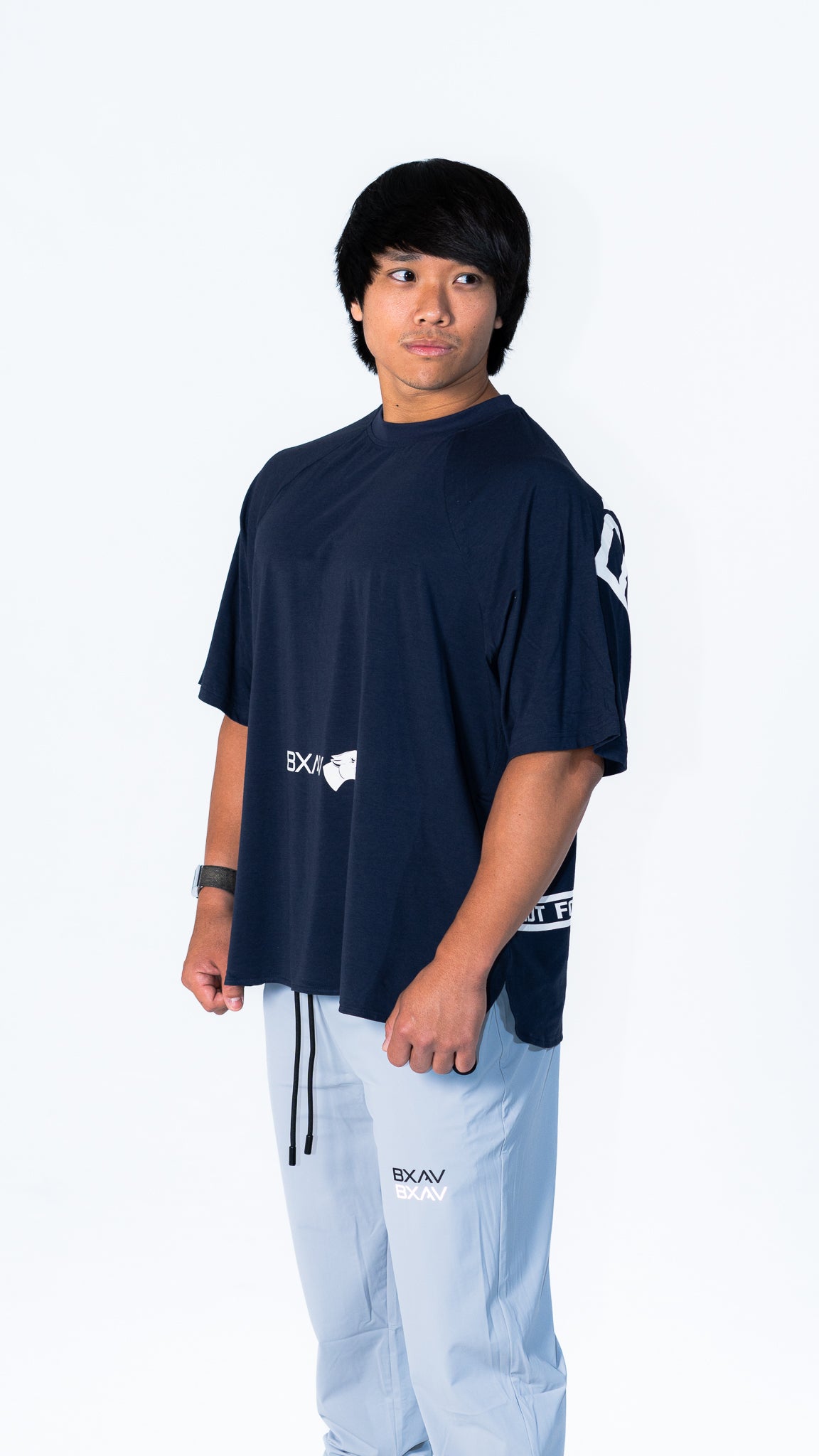 Big Logo Raglan Oversize T-shirt (Midnight) BA-627